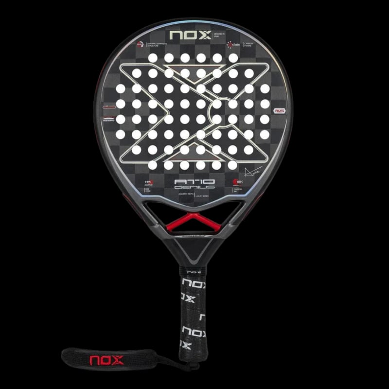 Nox AT10 18K Luxury Genius padel racket - front view
