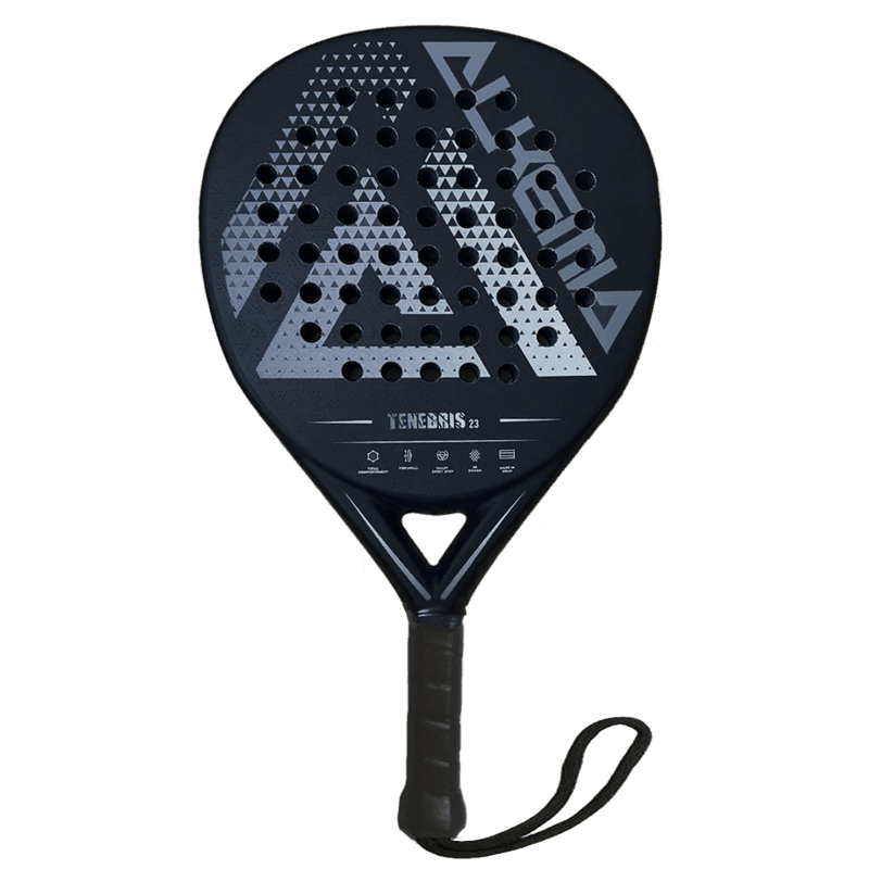 alkemia Tenebris 3.0 padel racket - front view
