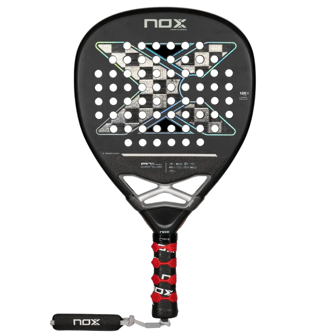 nox AT Luxury ATTACK 18K 2024 padel racket - front view
