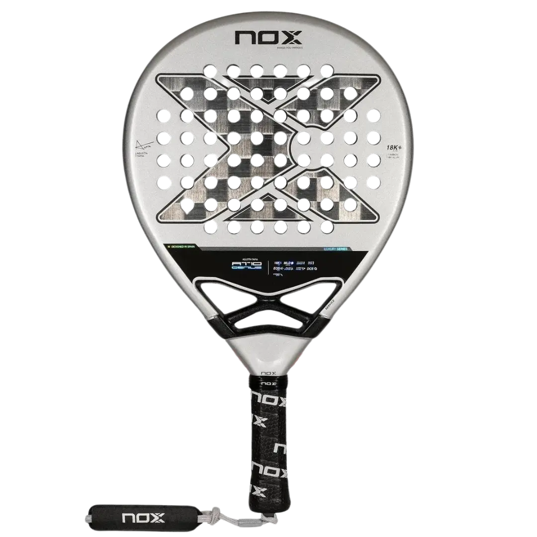 nox AT10 Luxury Genius 18K Alum 2024 padel racket - front view