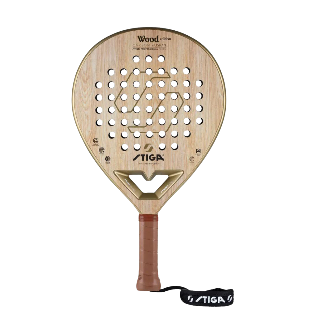 stiga Wood Edition padel racket - front view